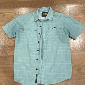 Howler Bros Medium Aqua Tidepool Tech shirt